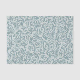 Mousseline Papier papier papier brocart bleu gris ou découpag