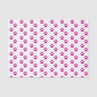 Mousseline Papier papier papier Empreinte de patte rose