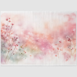 Mousseline Papier papier papier Fleur sauvage rose