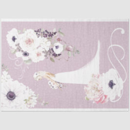 Mousseline Papier papier papier Mariage Floral Bride