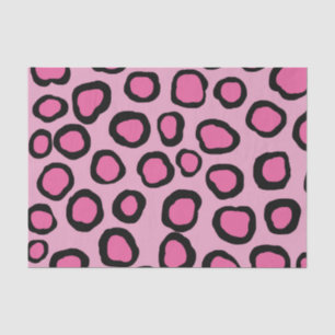 Mousseline Papier papier papier Poster de animal rose noir