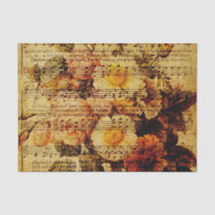 Mousseline Papier peint victorien de fleur d'aquarelle de