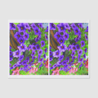 Mousseline Papier pourpre de Decoupage de bouteille de
