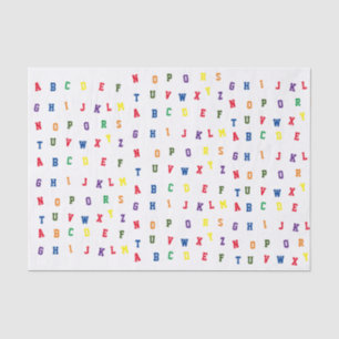 Mousseline Papier Tissu ABC Baby shower