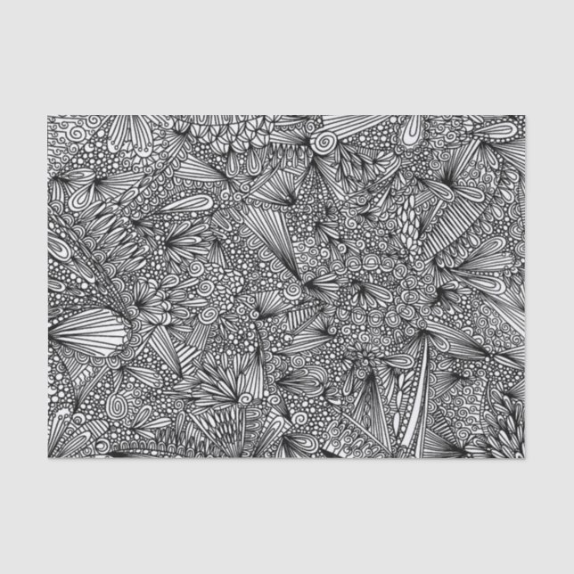 Mousseline Papier Tissu Abstrait Pavo Pontem (Recto)