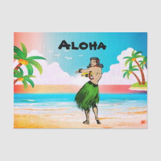 Mousseline Papier Tissu Aloha
