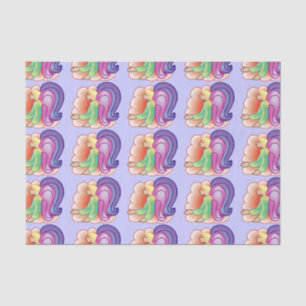 Mousseline Papier Tissu Angel Love