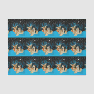 Mousseline Papier Tissu Anges Neiges