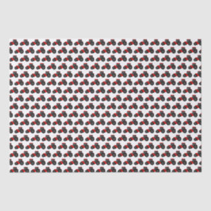 Mousseline Papier Tissu Anniversaire du tracteur rouge