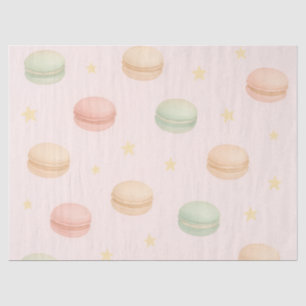 Mousseline Papier Tissu Aquarelle Macaron Pastel & Étoiles