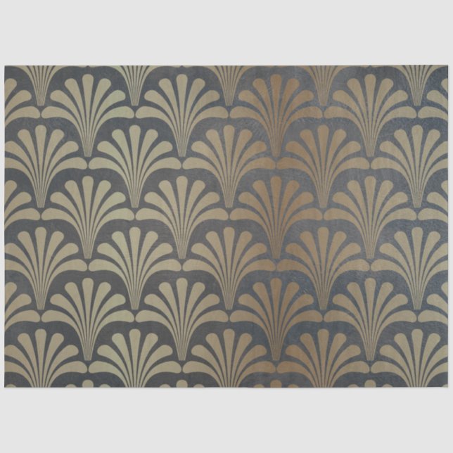 Mousseline Papier Tissu Art Déco, Découpage (Recto)