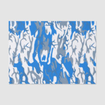 Papier Tissu Bleu à eau glacée