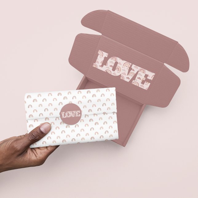 Mousseline Papier Tissu Boho Rainbow (Celebrate someone special with this boho rainbow tissue paper! )