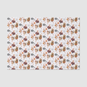 Mousseline Papier Tissu Bunny Halloween