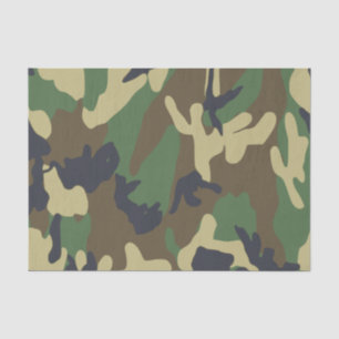 Mousseline Papier Tissu Camo