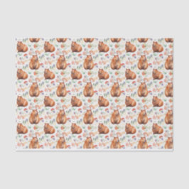Mousseline Papier Tissu Capybara