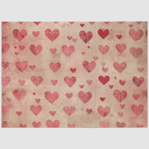 Mousseline Papier Tissu Cardiaque Romantique