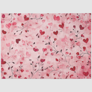 Mousseline Papier Tissu Cardiaque Romantique