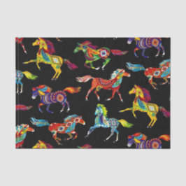 Mousseline Papier Tissu Cheval