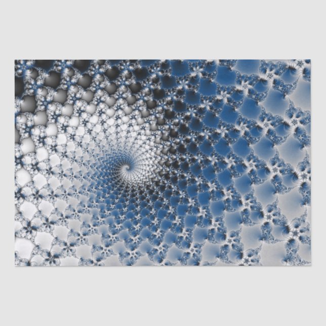 Mousseline papier tissu ciel et nuages (Recto)
