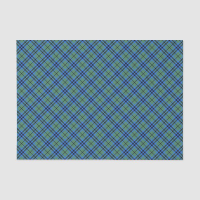 Mousseline Papier Tissu Clan Keith Tartan (Recto)