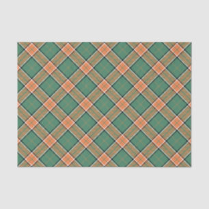 Mousseline Papier Tissu Clan Pollock Tartan