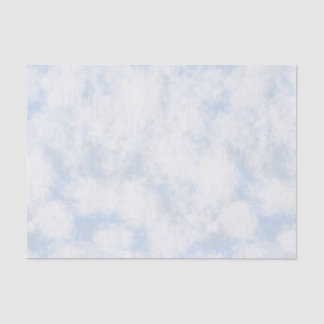 Mousseline Papier Tissu Clouds & Ciel Blanc