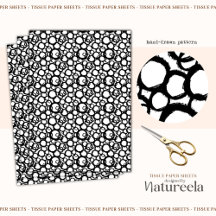 Papier Tissu Collage Cercles Abstraits Noir Blanc