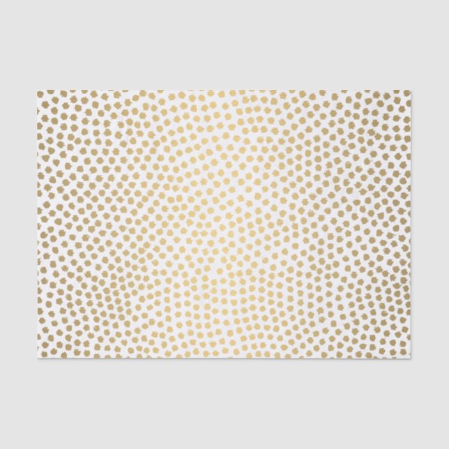 Mousseline Papier Tissu Confetti Or Moderne (Recto)