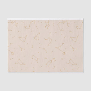 Mousseline Papier Tissu Constellation Zodiaque