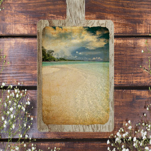 Mousseline Papier Tissu De Découpage De L'Image De Plage vint