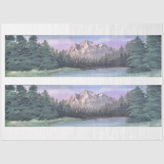 Mousseline Papier Tissu De Découpage D'Échappement De Montagn