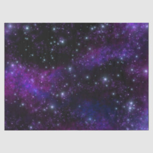 Mousseline Papier Tissu De Galaxie Violette