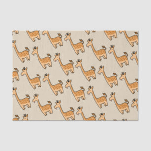 Mousseline Papier Tissu de la Giraffe de dessin pour bébé