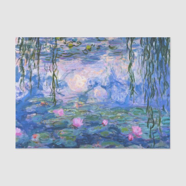 Mousseline Papier Tissu De Lys D'Eau (Claude Monet) (Recto)