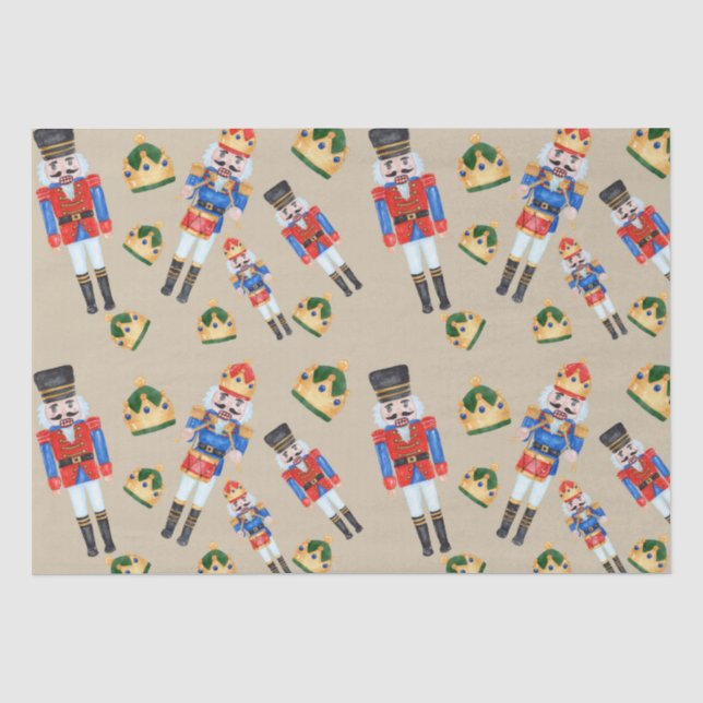 Mousseline Papier Tissu de Noël (Recto)