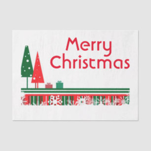 Mousseline Papier Tissu de Noël/Arbres de Noël