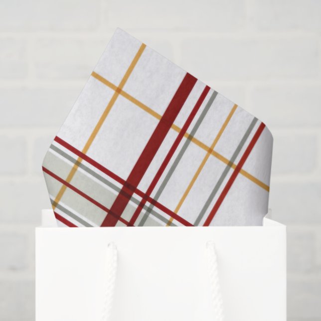 Mousseline Papier Tissu De Noël Planté (Sac cadeau)