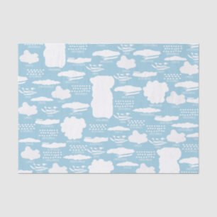 Mousseline Papier Tissu De Nuages Mignons