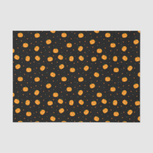 Mousseline Papier tissu de pluie citrouille