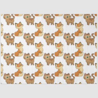 Mousseline Papier Tissu Design animal mignon