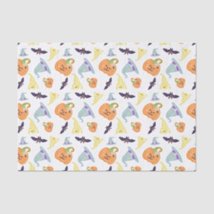 Mousseline Papier Tissu D'Halloween