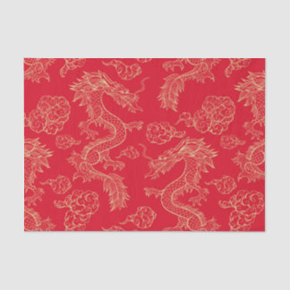 Mousseline Papier Tissu Dragon Japonais | L'artisanat exotiqu