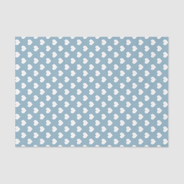 Mousseline Papier Tissu du coeur blanc (Recto)