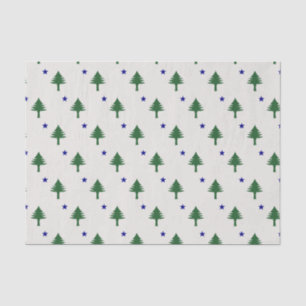Mousseline Papier Tissu du drapeau du Maine