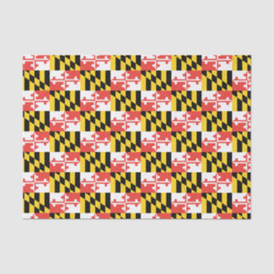 Mousseline Papier Tissu du drapeau du Maryland
