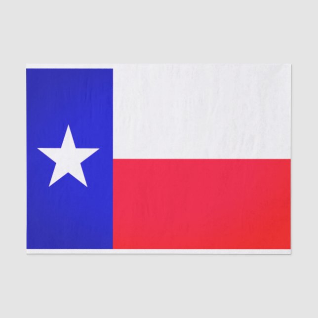 Mousseline Papier Tissu du drapeau du Texas (Recto)