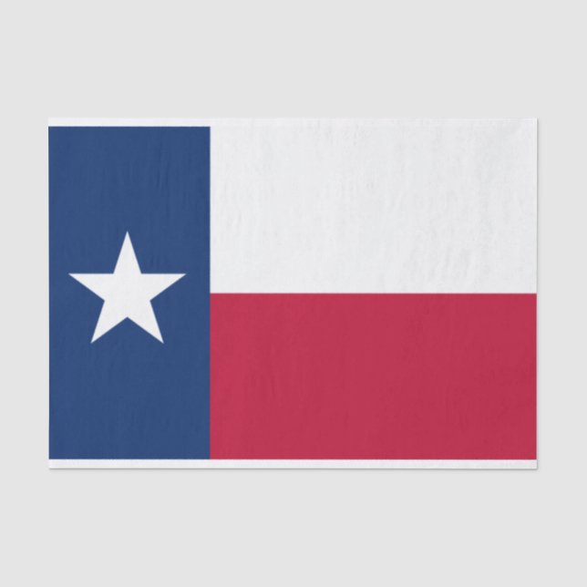 Mousseline Papier Tissu du drapeau du Texas (Recto)
