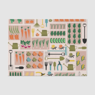 Mousseline Papier Tissu du jardin de légumes