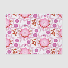 Mousseline Papier Tissu du jardin rose